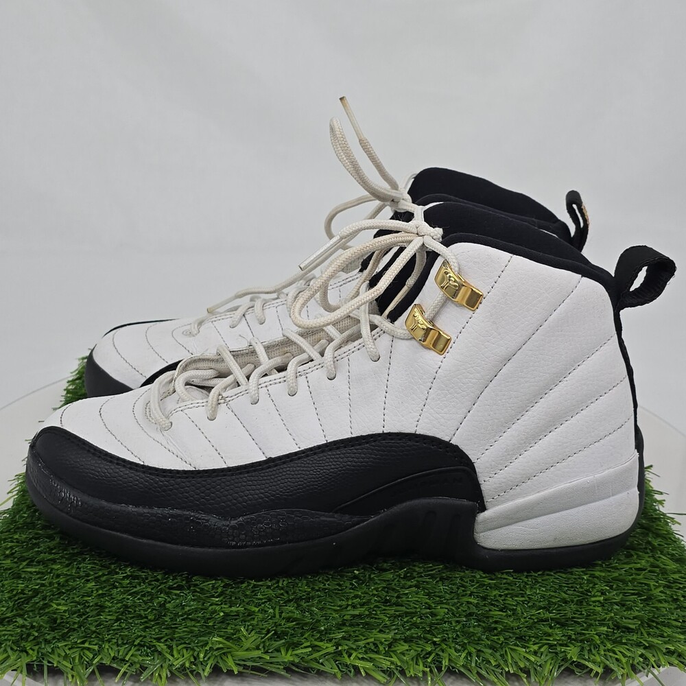 Nike Air Jordan Retro 12 XII Taxi Black/White/Gold Kids 6.5 Y 153265-125